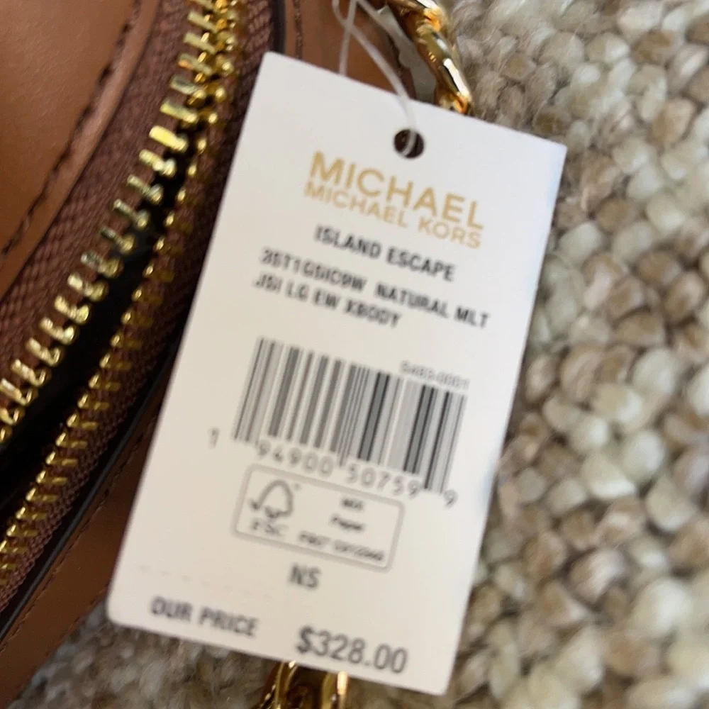 MK Island Escape Jet Set Item LG XBODY Natural Mlt - Picture 5 of 16